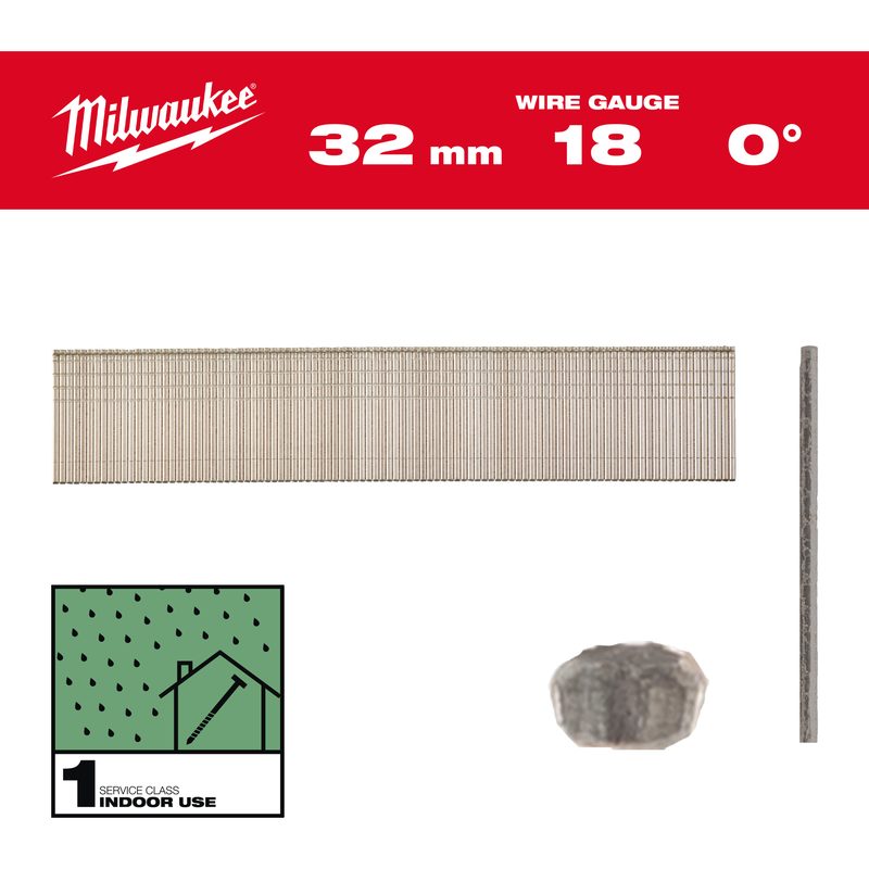 Milwaukee Brad Hřebíky 18G 32mm RC G SC1-5kpc