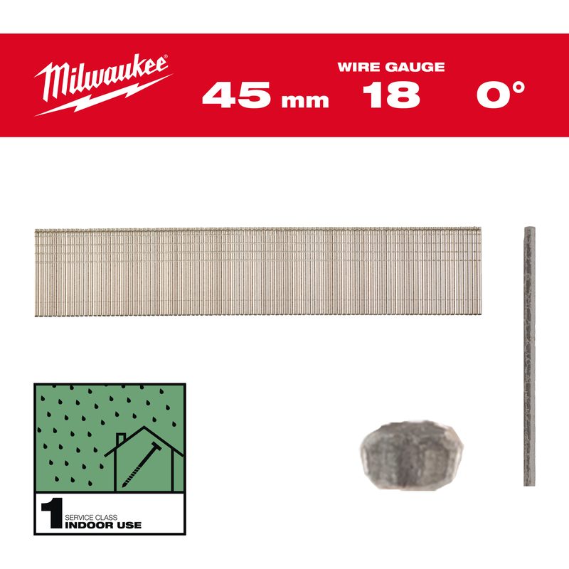 Milwaukee Brad Hřebíky 18G 45mm RC G SC1-5kpc