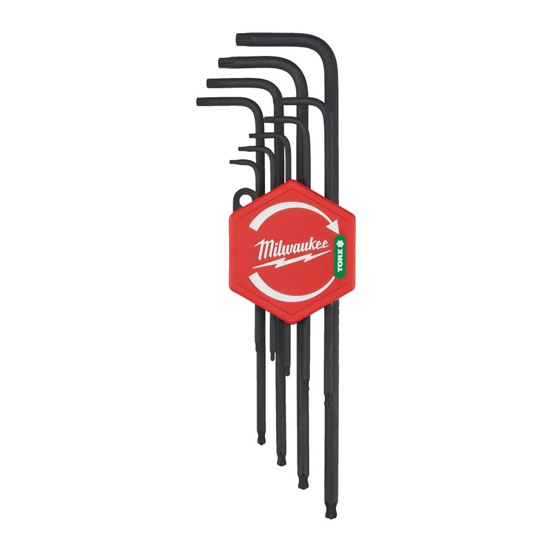 Milwaukee 9ks sada klíčů Torx zahnutých