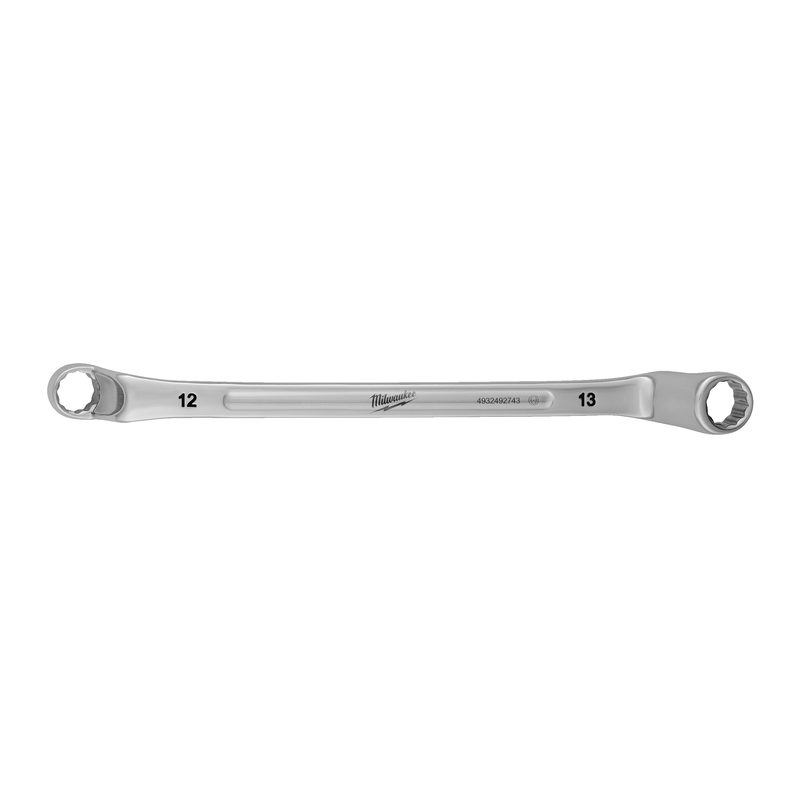 Milwaukee Vyhnutý oboustr. očkový klíč 75° 12x13mm