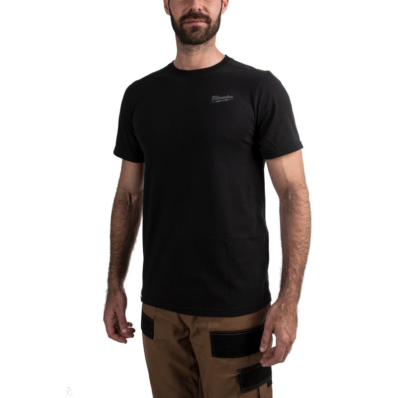 Milwaukee Hybrid triko s krátkým rukávem - XXL - černé