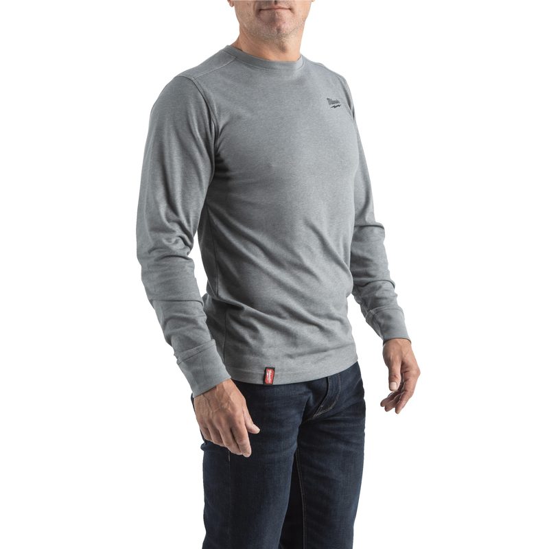 Milwaukee Hybrid triko s dlouhým rukávem - XL - šedé