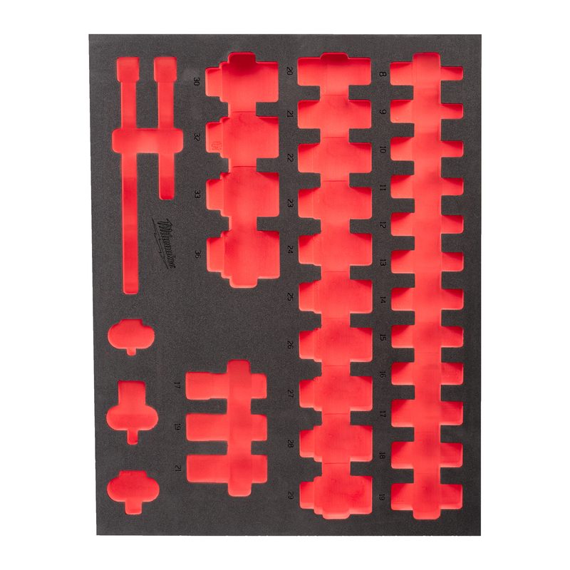 Milwaukee Prázdná pěnová vložka 417x536mm pro 1/2" prodloužené nástrčné kliče