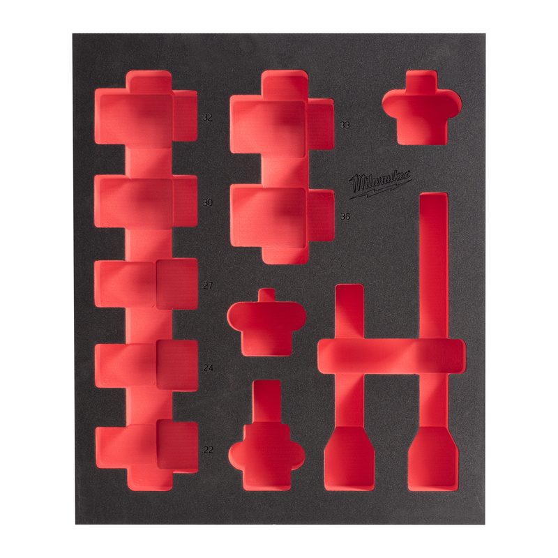 Milwaukee Prázdná pěnová vložka 417x536mm pre 3/4" prodloužené nástrčné kliče