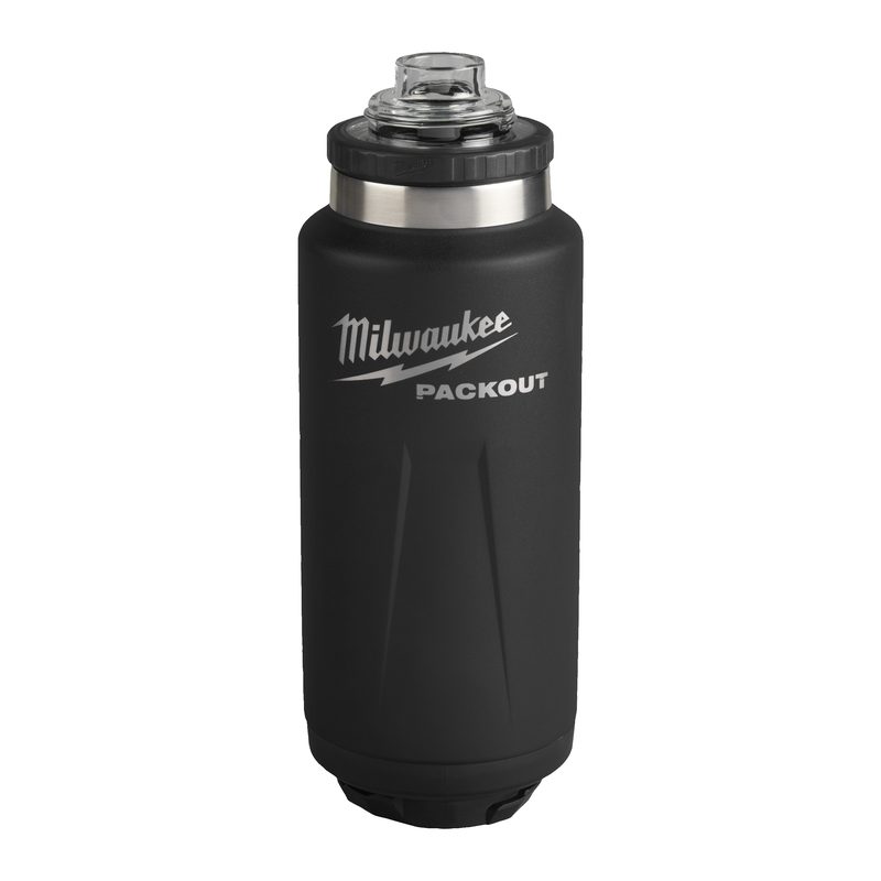Milwaukee PACKOUT láhev 1065 ml s víčkem - černá