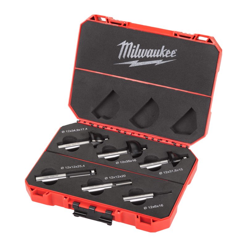 Milwaukee Sada fréz na dřevo 12mm 6ks
