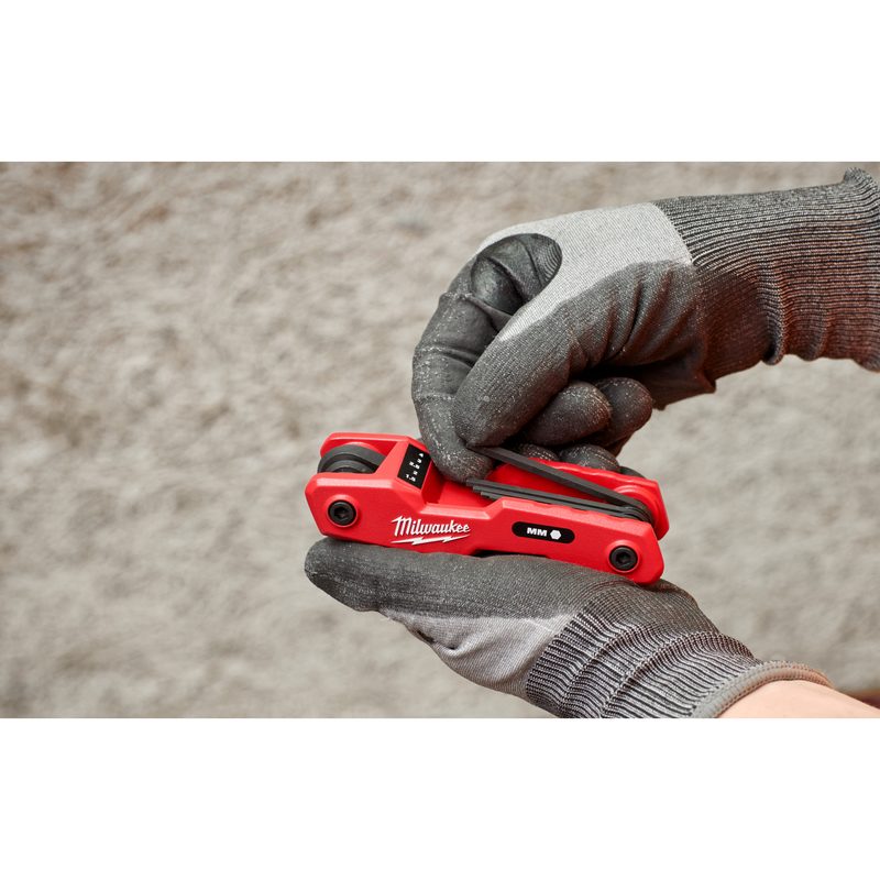 Milwaukee 9ks sada coulových klíčů imbus, skládací