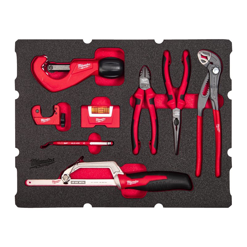 Milwaukee Sada 8ks PACKOUT pro Vodo-Topo v pěnové vložky do šuplíků