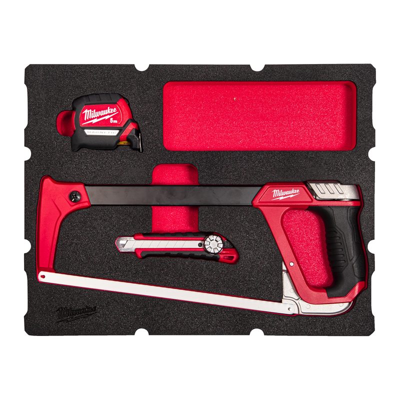 Milwaukee sada 4ks PACKOUT pro řezání a měření zásuvek v pěn.vložce