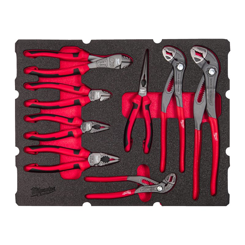 Milwaukee 8ks PACKOUT Sada kleští v pěnové vložky