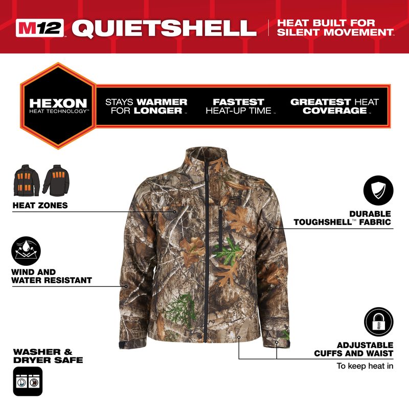 Milwaukee M12 HJCAMO7-0 (XXL) Vyhřívaná Bunda Maskáčová
