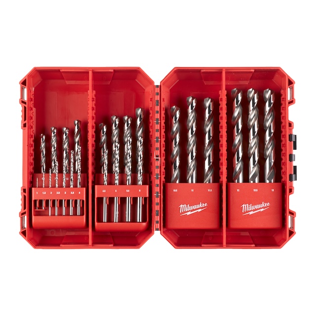 Milwaukee 25ks sada vrtáků  HSS-G TiN