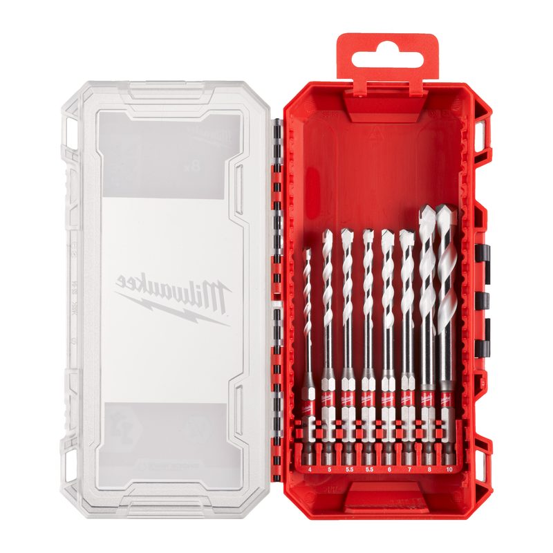 Milwaukee 8ks sada vrtáků Multi Material