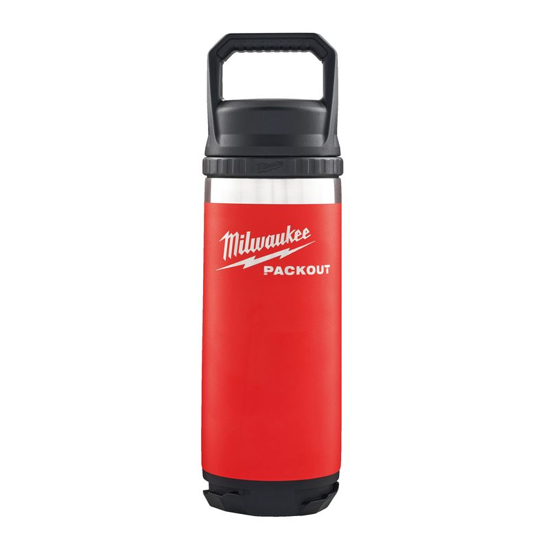 Milwaukee PACKOUT láhev 532 ml s víčkem - červená