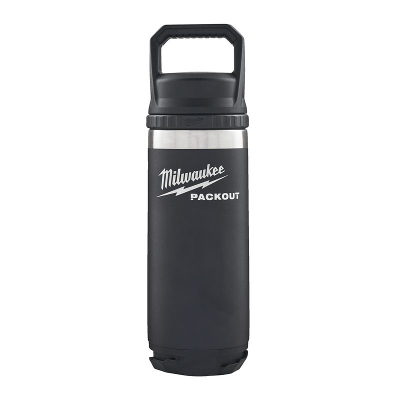 Milwaukee PACKOUT láhev 532 ml s víčkem - černá