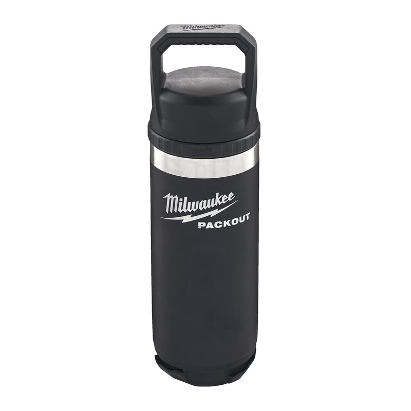 Milwaukee PACKOUT láhev 532 ml s víčkem - černá