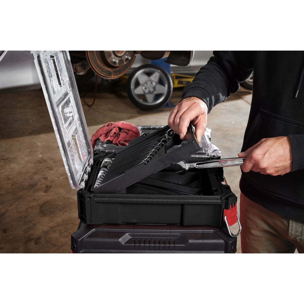 Milwaukee 15ks sada očkoplochých klíčů MAXBITE s kompaktním štíhlým organizérem PACKOUT