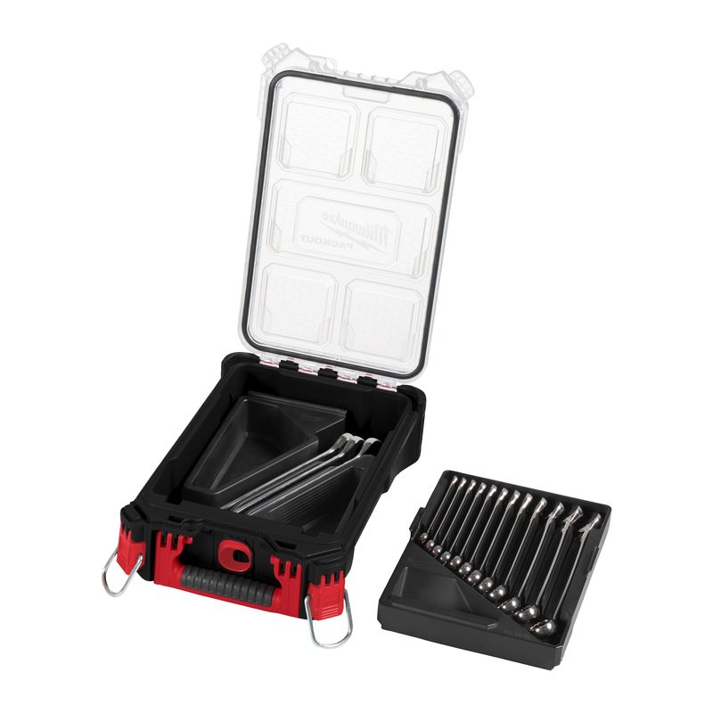 Milwaukee 15ks sada očkoplochých klíčů MAXBITE s kompaktním štíhlým organizérem PACKOUT