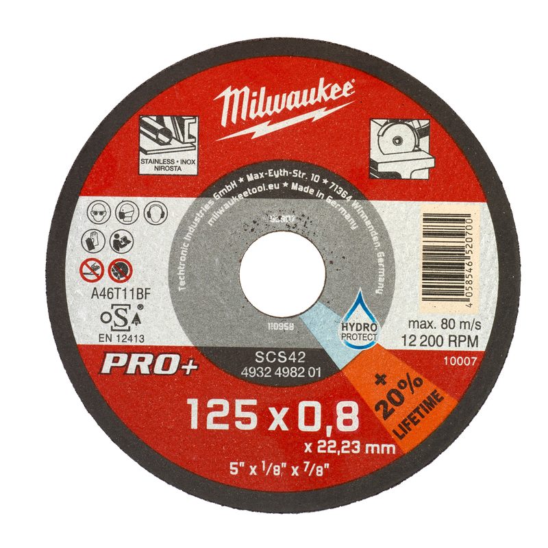 Milwaukee Řezný kotouč SCS42 125×0,8 mm, INOX
