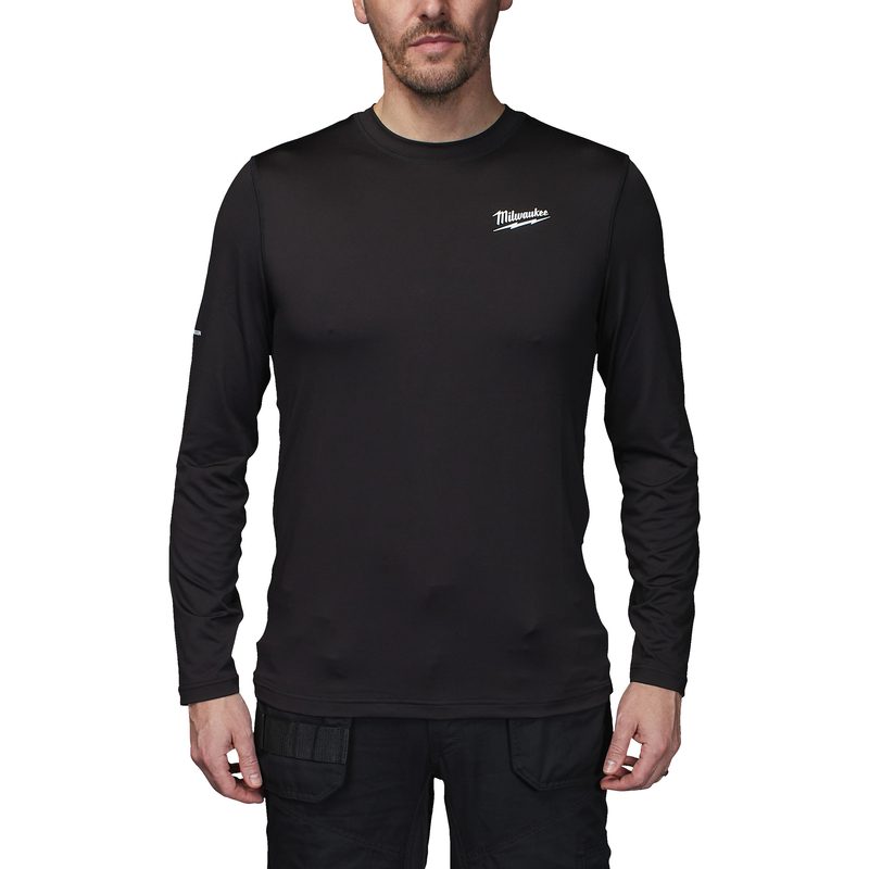 Milwaukee CWB LS BL  S - WORKSKIN pracovní thermotriko s dlouhým rukávem černé S