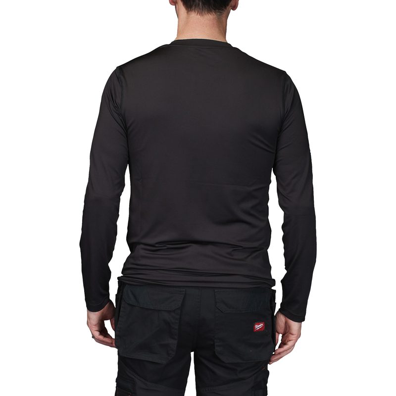 Milwaukee CWB LS BL S - WORKSKIN pracovní thermotriko s dlouhým rukávem černé S