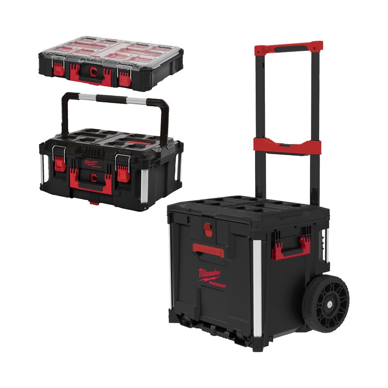 Milwaukee PACKOUT 3dílná sada zásuvkového boxu
