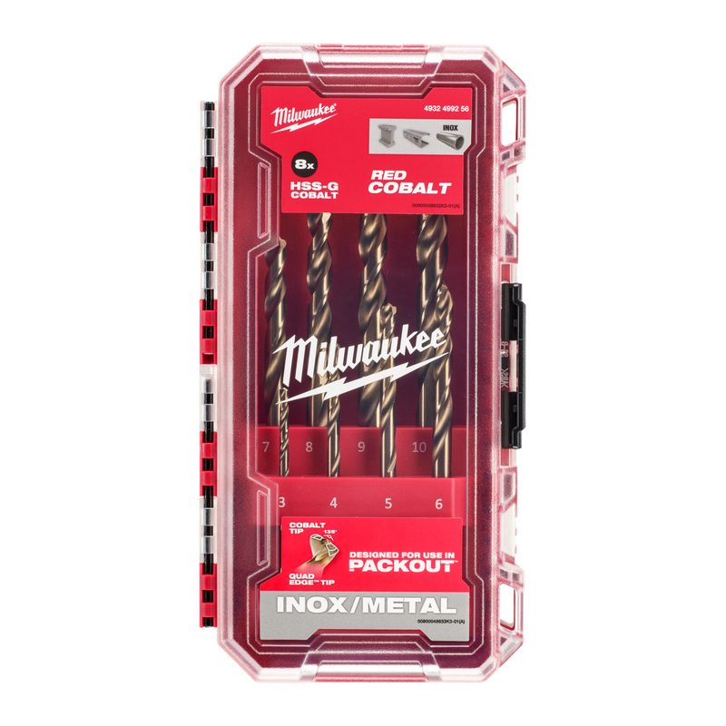 Milwaukee 8ks sada vrtáků HSS-Co