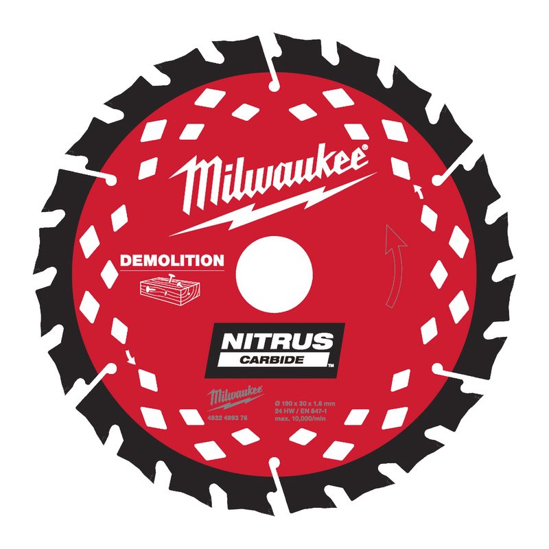 Milwaukee Pilový kotouč Nitrus P WD 190 x 30 x 1,8 x 24 střídavý zub