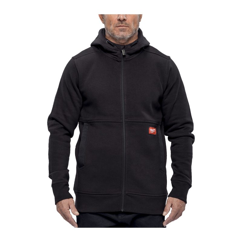 Milwaukee GRIDIRON mikina s kapucí na zip, černá S - 1 ks