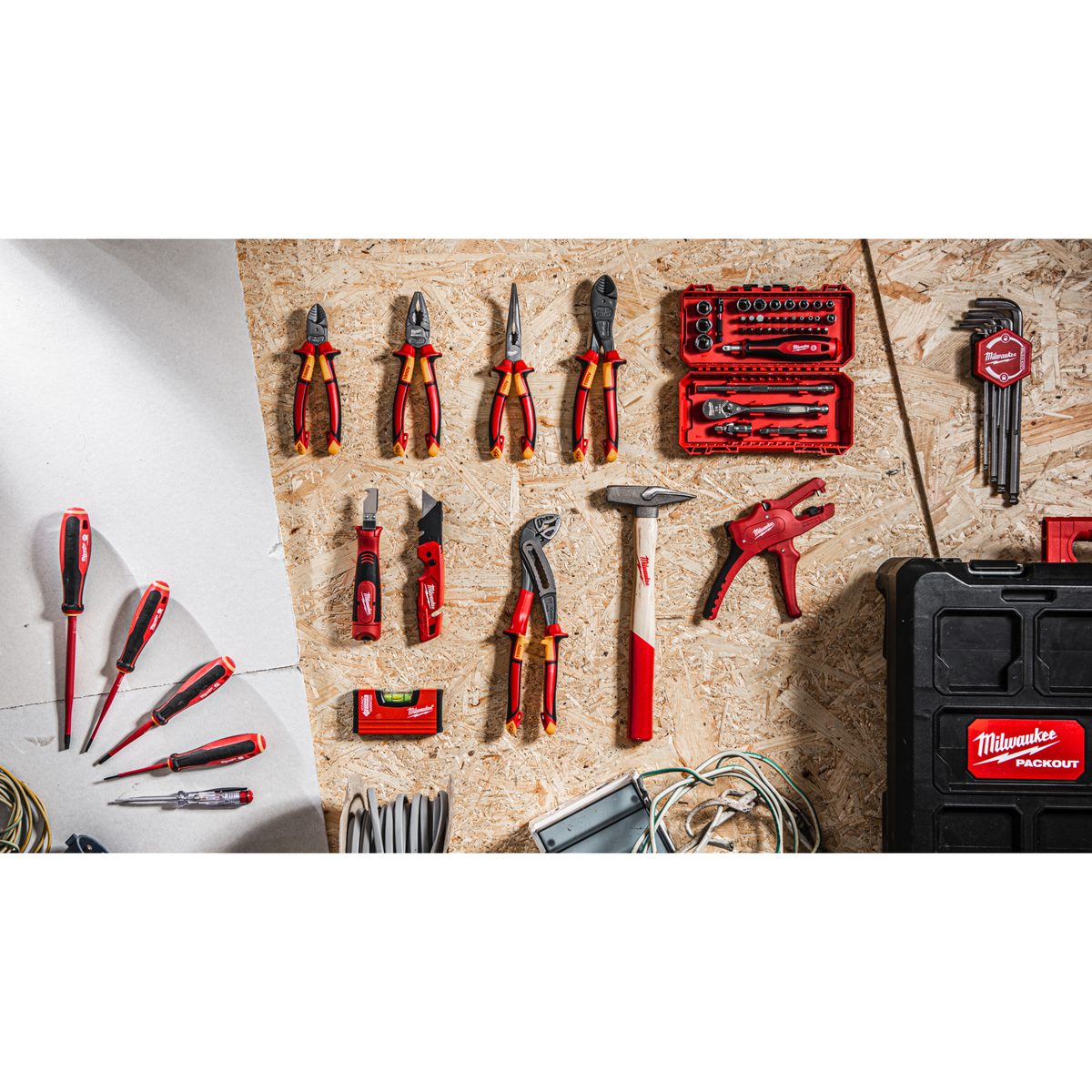 Milwaukee PACKOUT Elektrikářský Set 62 pc