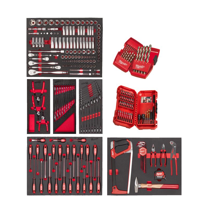 Milwaukee Pěnová vložka Master set industrial - 244ks