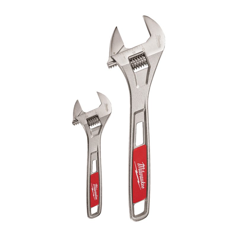 Milwaukee Adjustable Wrench Twin Pack