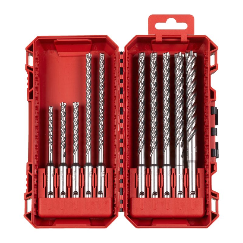 Milwaukee 10ks sada vrtáků SDS-plus MX4