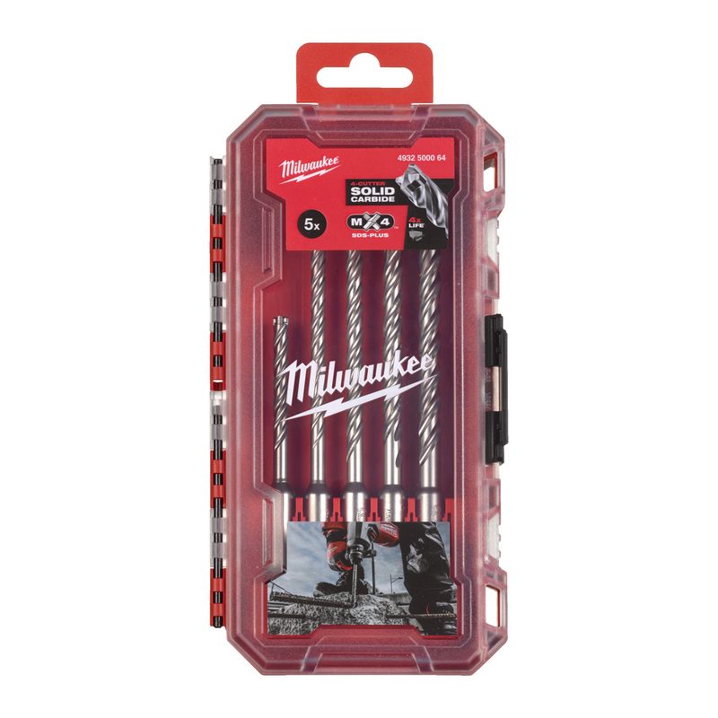 Milwaukee 5ks sada vrtáků SDS-plus MX4