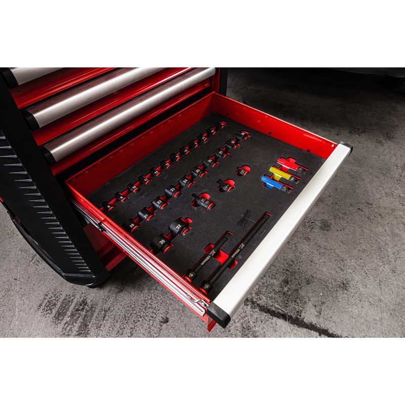 Milwaukee TOOLGUARD Dílenský vozík na nářadí 30"/78 cm šedý s M18 FIW2F12 (246 ks)