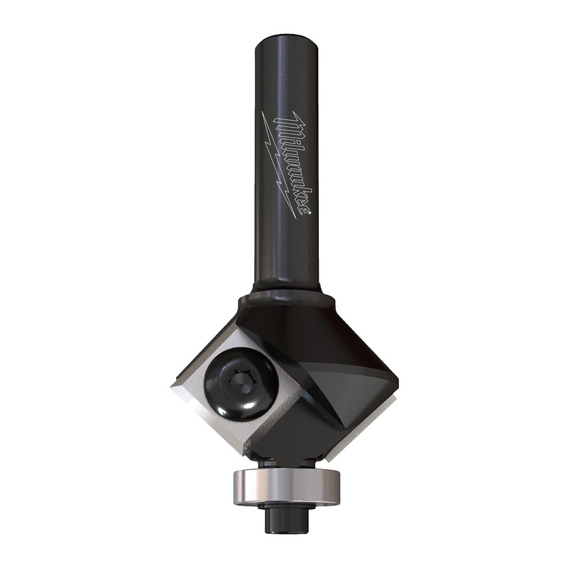 Milwaukee S8 Fazetovací fréza 45° stopka 8 mm – ⌀29 × 60 mm