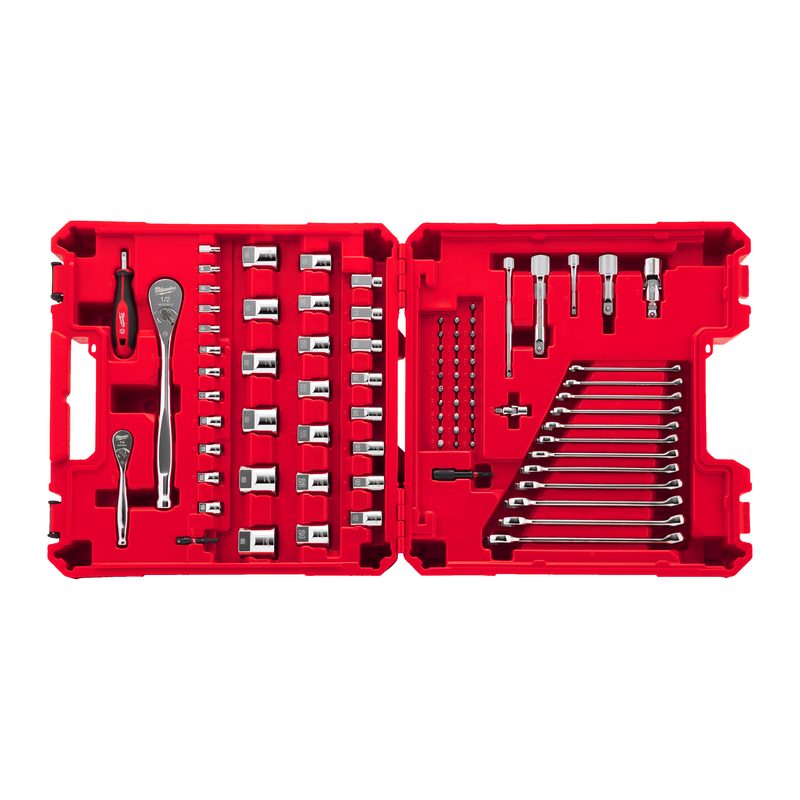 Milwaukee Sada pro mechaniky 1/4" a 1/2" (87 ks)