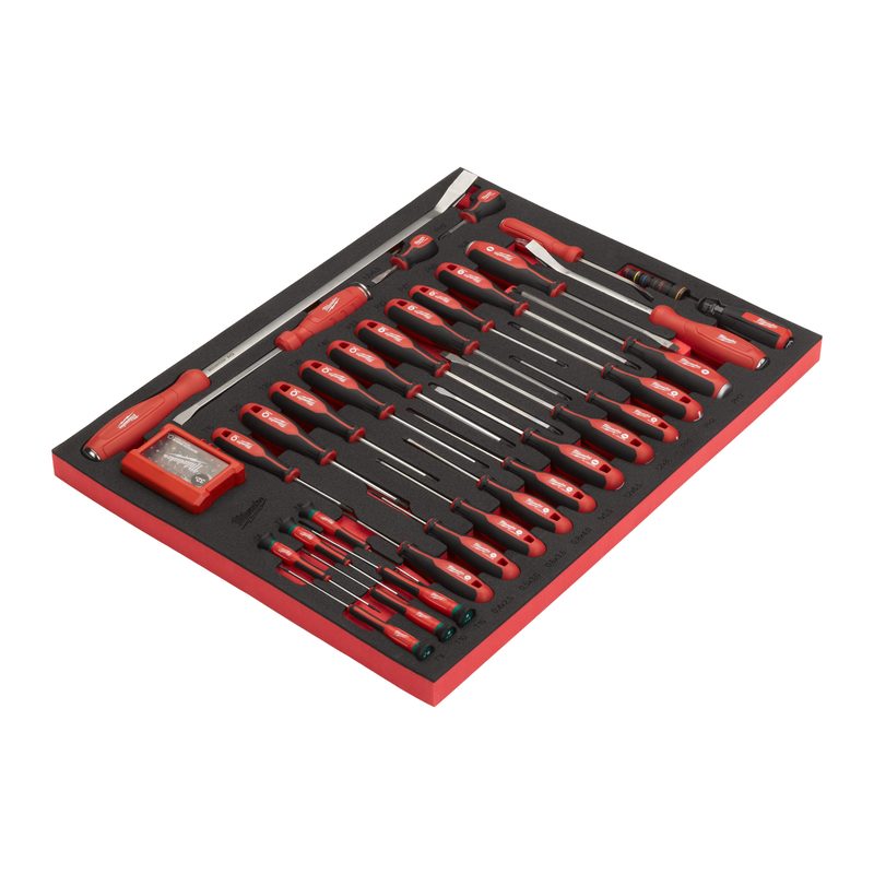 Milwaukee TOOLGUARD Sada šroubováků a páčidel v pěnové vložce 46″/36″ (70 ks)