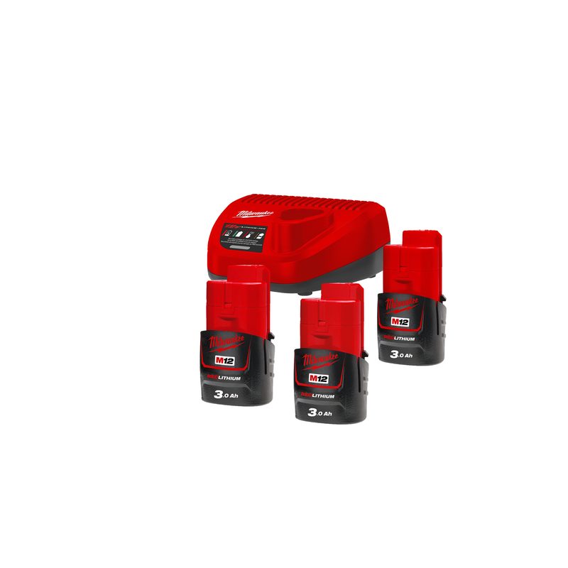 Milwaukee M12 NRG-303 M12 NRG sada akumulátorů a nabíječky
