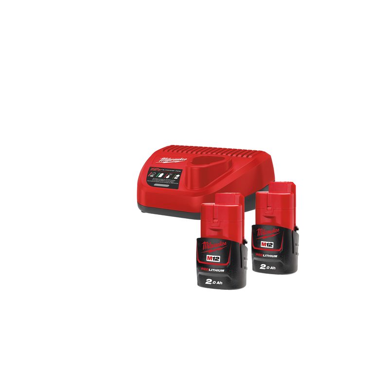 Milwaukee M12 NRG-202 M12 NRG sada akumulátorů a nabíječky