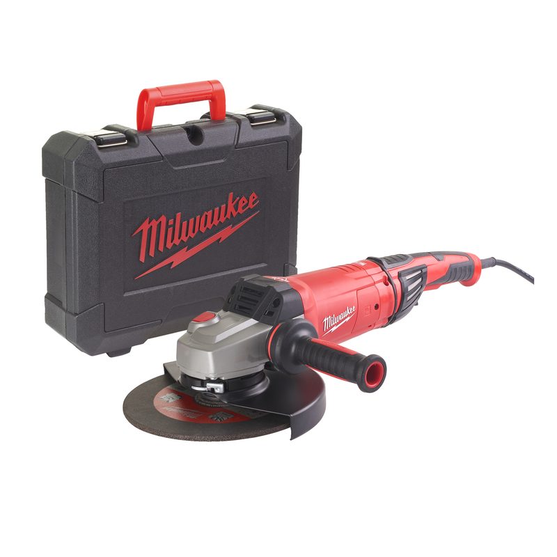 Milwaukee AGVKB24-230EKX2400 W úhlová bruska s brzdou, bezpečnostní spojkou a AVS