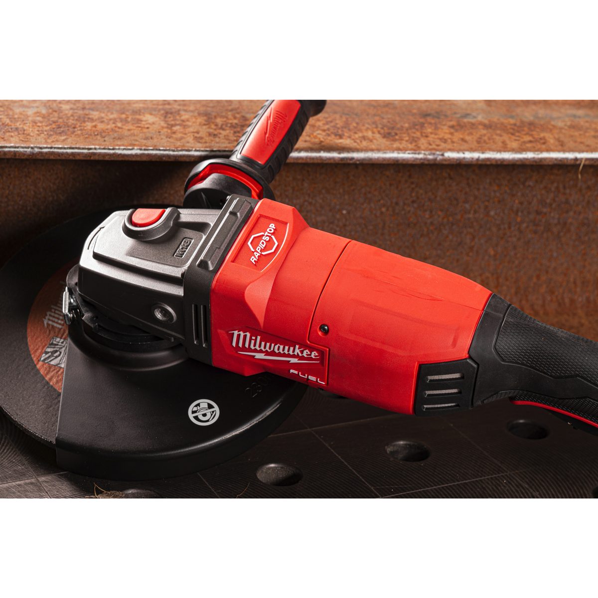 Milwaukee M18 ONEFLAG230XPDB-0C 230 úhlová bruska s kolébkovým spínačem, Rapid STOP