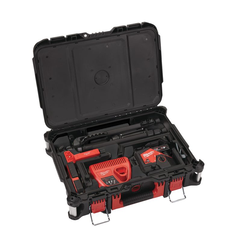 Milwaukee M12 3PLKIT-401P LASER 360° se zeleným paprskem a 3 rovinami