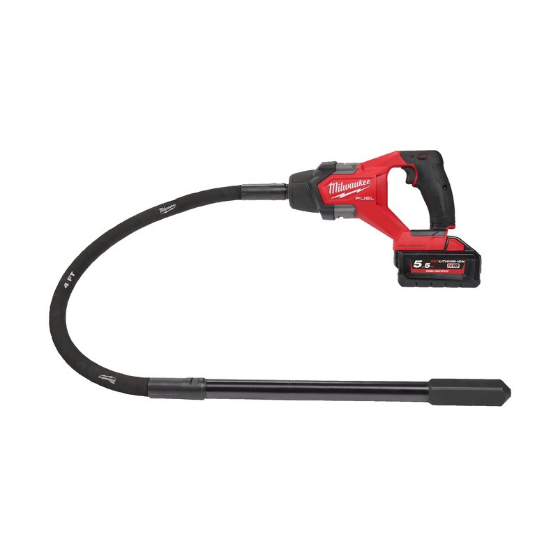 Milwaukee M18 FUEL FCVN12-551 Aku jehlový ponorný vibrátor na beton s kabelem 1,2 m