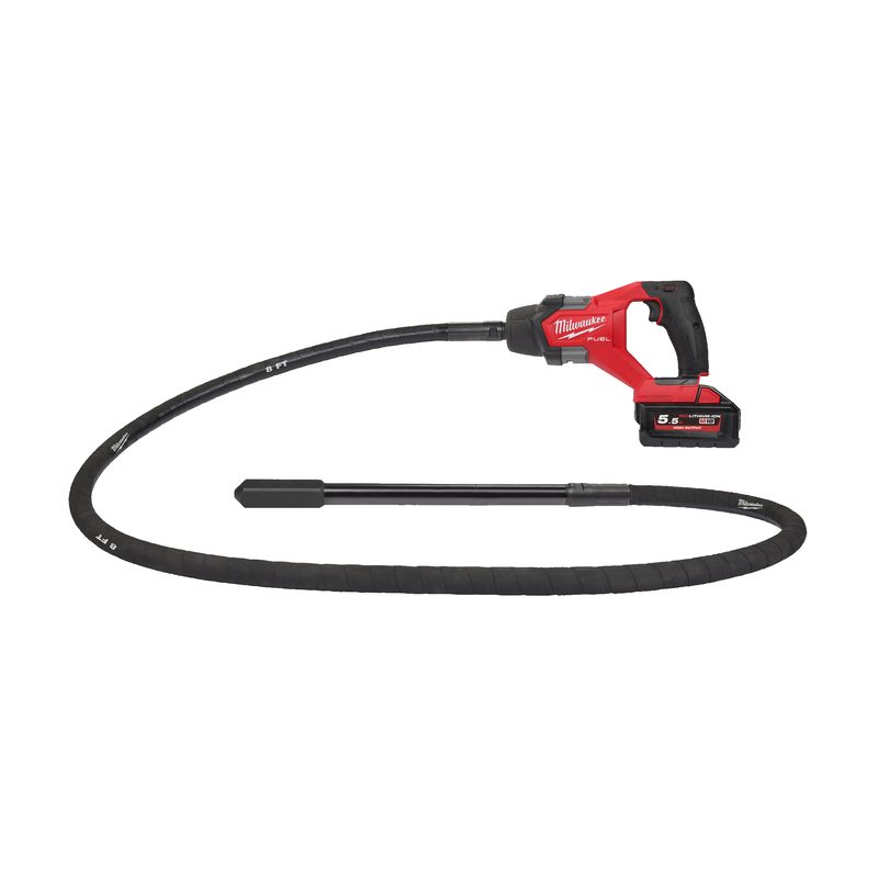 Milwaukee M18 FUEL FCVN24-551 Aku jehlový ponorný vibrátor na beton s kabelem 2,4 m
