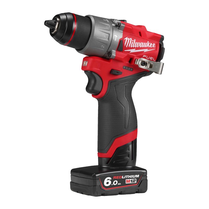 Milwaukee M12 FPD2-602X FUEL Aku příklepová vrtačka, 2x 6ah baterie