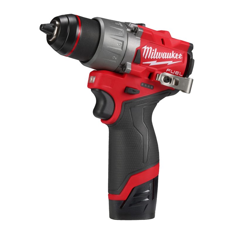Milwaukee M12 FDD2-202X FUEL Aku vrtačka / šroubovák, 2x 2Ah baterie, nabíječka