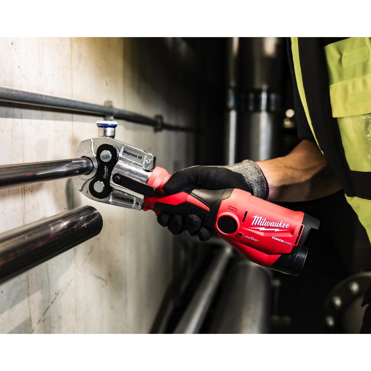 Milwaukee M12 ONEHPT-202C subkompaktní hydraulický lis s ONE-KEY