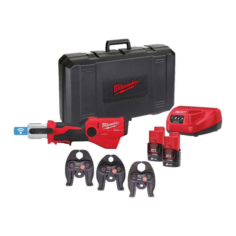 Milwaukee M12 ONEHPT-202CM-SET subkompaktní hydraulický lis s ONE-KEY