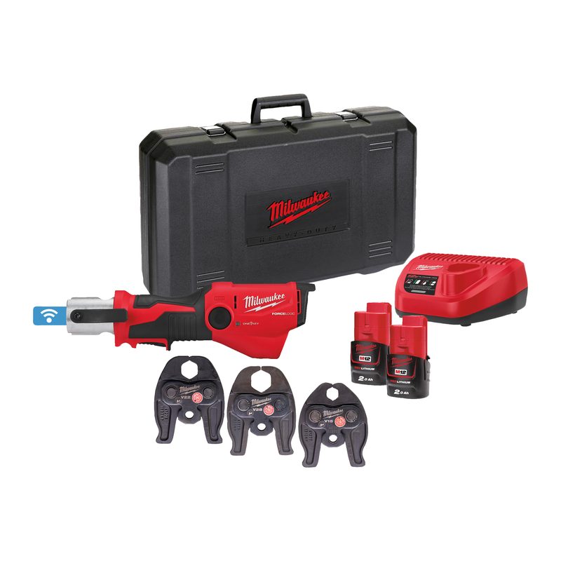 Milwaukee M12 ONEHPT-202CV-SET subkompaktní hydraulický lis s ONE-KEY